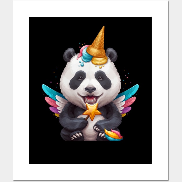 Panda Unicorn Wall Art by stonemask